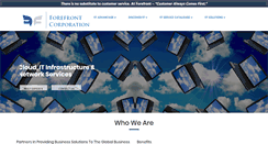 Desktop Screenshot of forefrontcorporation.com