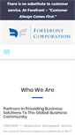 Mobile Screenshot of forefrontcorporation.com