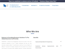 Tablet Screenshot of forefrontcorporation.com